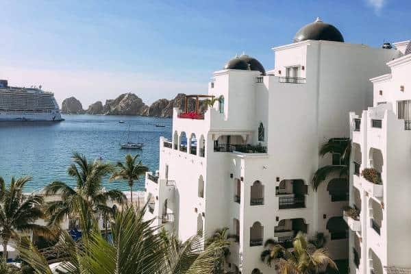 Cruise ship arriving at Cabo San Lucas, Mexico