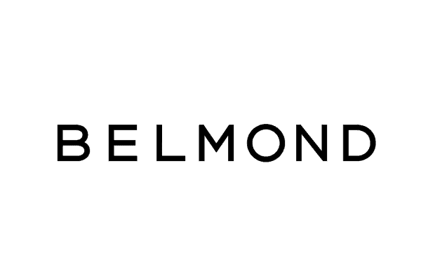 Logo of Belmond, featuring the word "BELMOND" in bold, uppercase letters against a plain background.